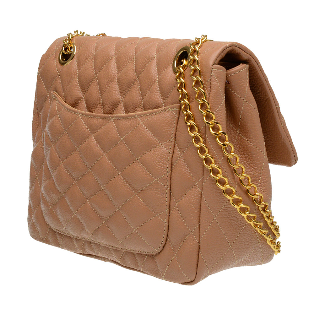 Bolsa Tiracolo Pequena Couro Coral Beca