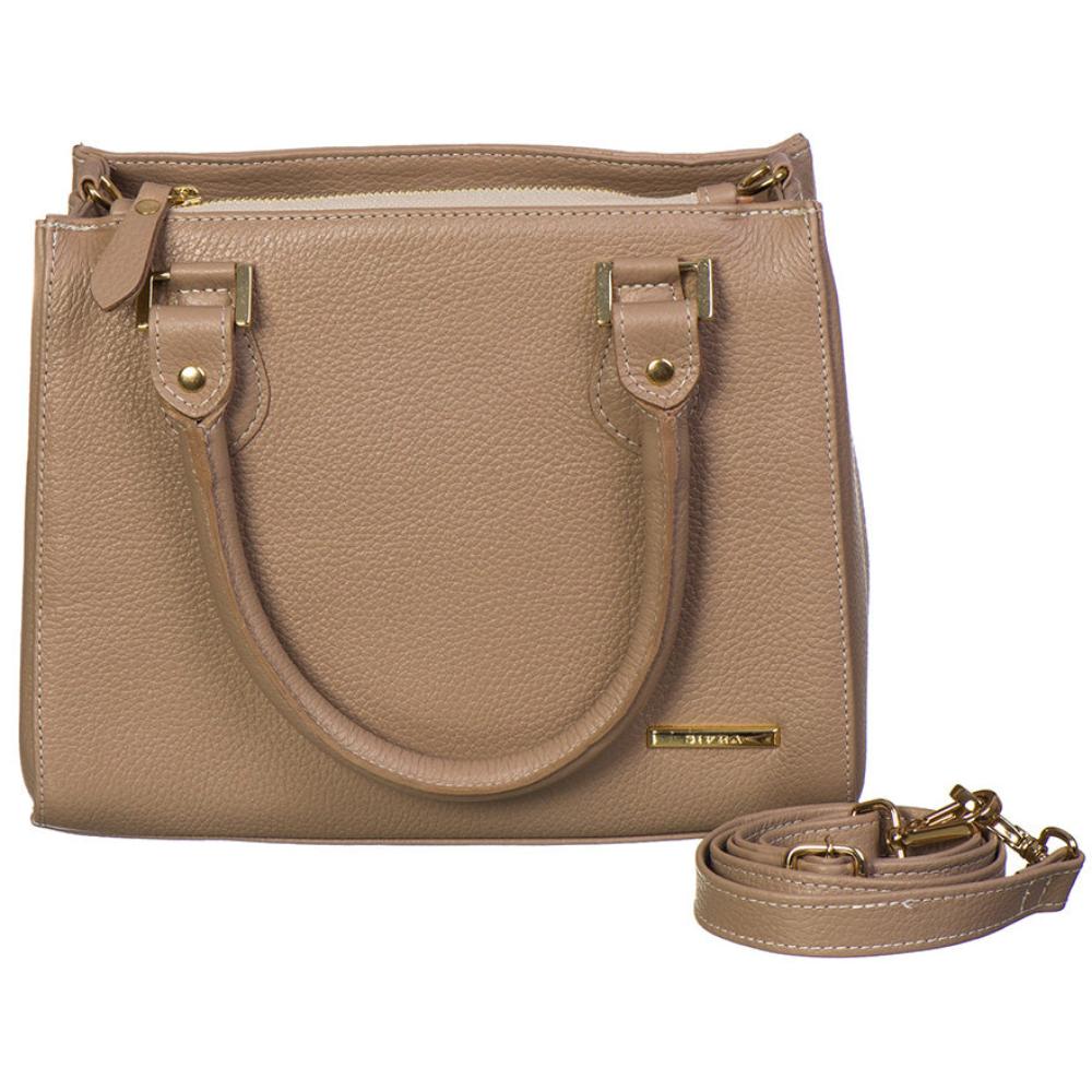 Bolsa Feminina Transversal Tote de Couro Nude Mia