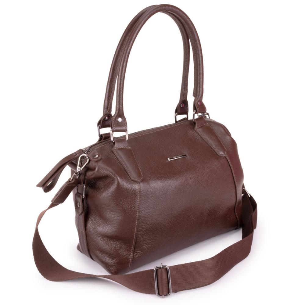 Bolsa Sacola Média Couro Marrom Escuro Tiffany Classic