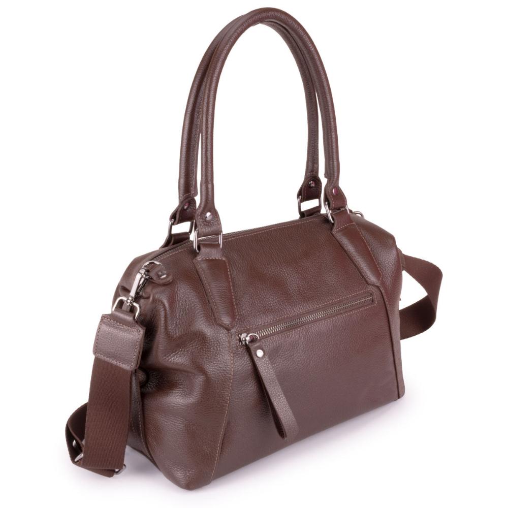 Bolsa Sacola Média Couro Marrom Escuro Tiffany Classic