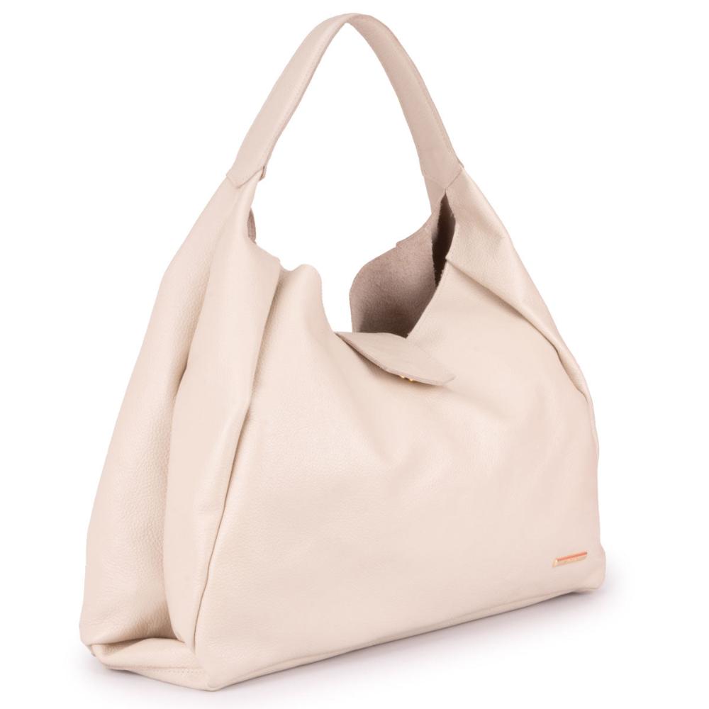 Bolsa Sacola Média Couro Off White Bárbara