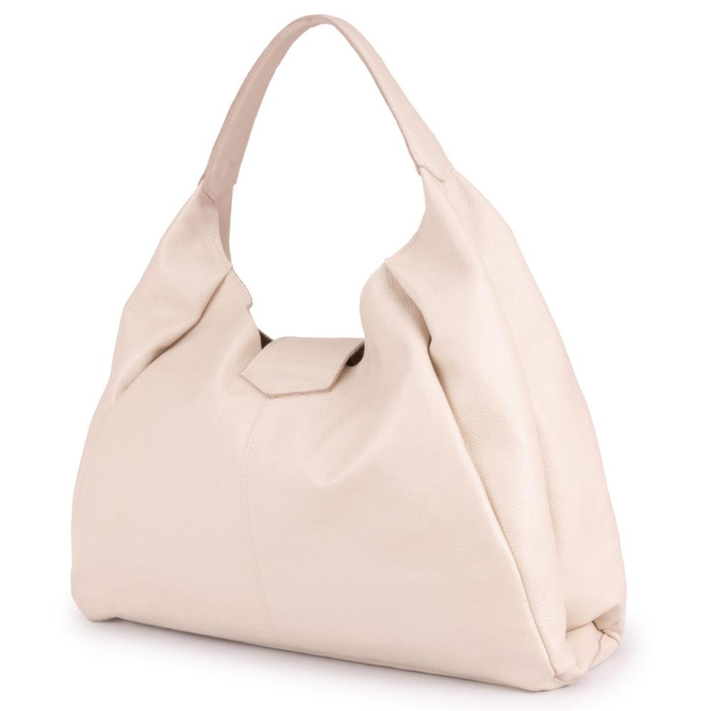 Bolsa Sacola Média Couro Off White Bárbara