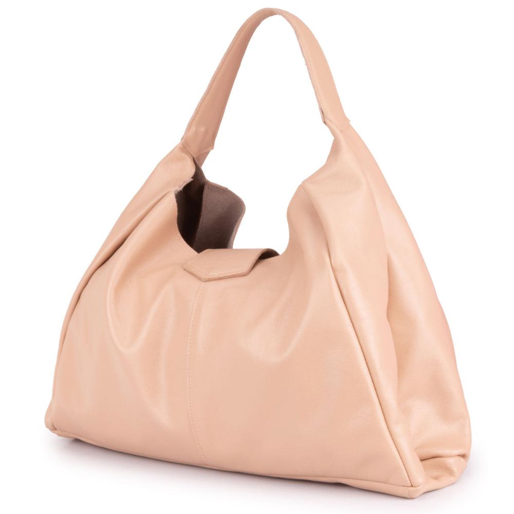 Bolsa Sacola Média Couro Rosé Bárbara