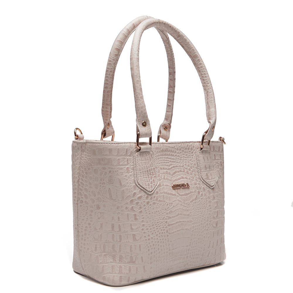 Bolsa Tiracolo Média Couro Off White Esther