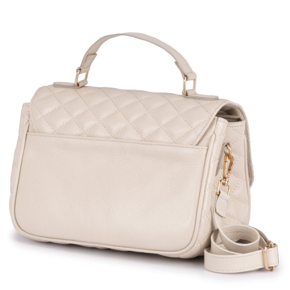 Bolsa Tiracolo Média Couro Off White Juliana