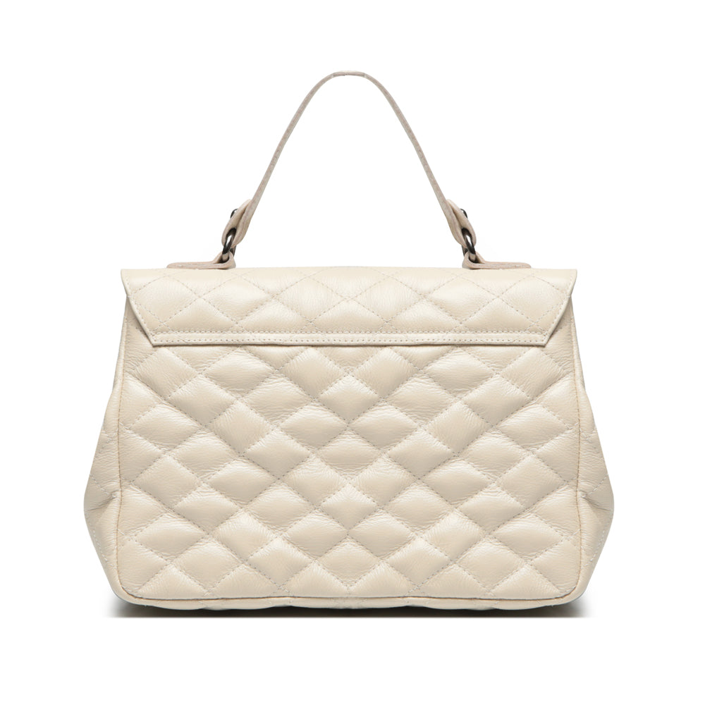 Bolsa Tiracolo Média Couro Off White Onix Bruna