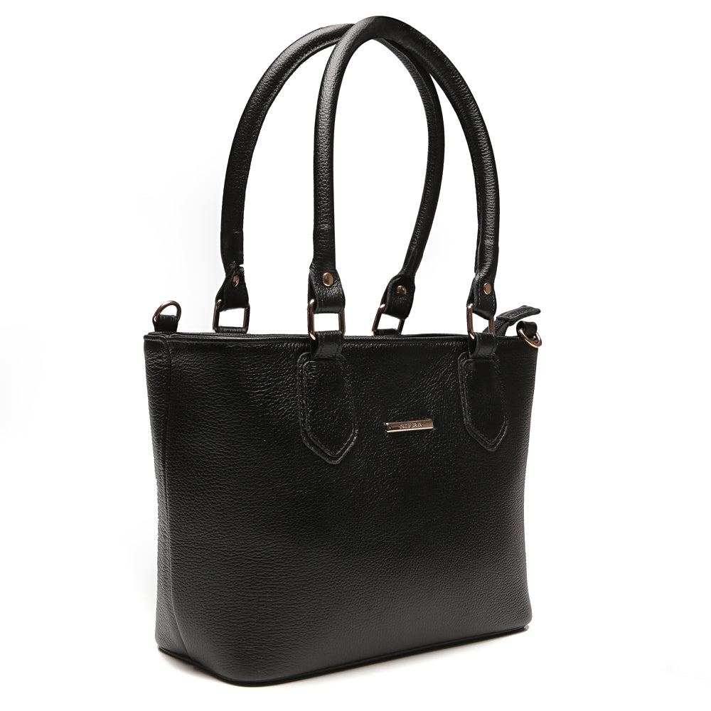 Bolsa Tiracolo Média Couro Preto Esther