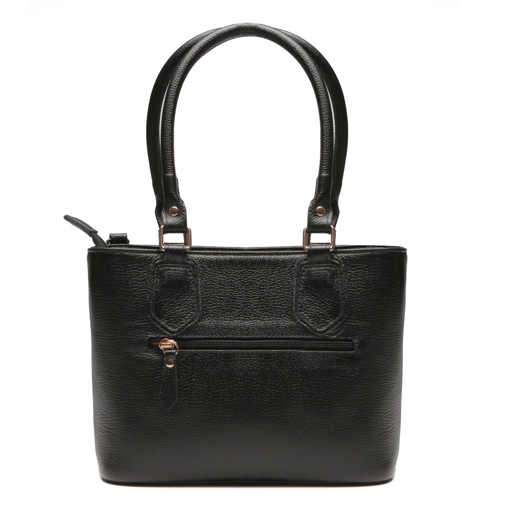 Bolsa Tiracolo Média Couro Preto Esther