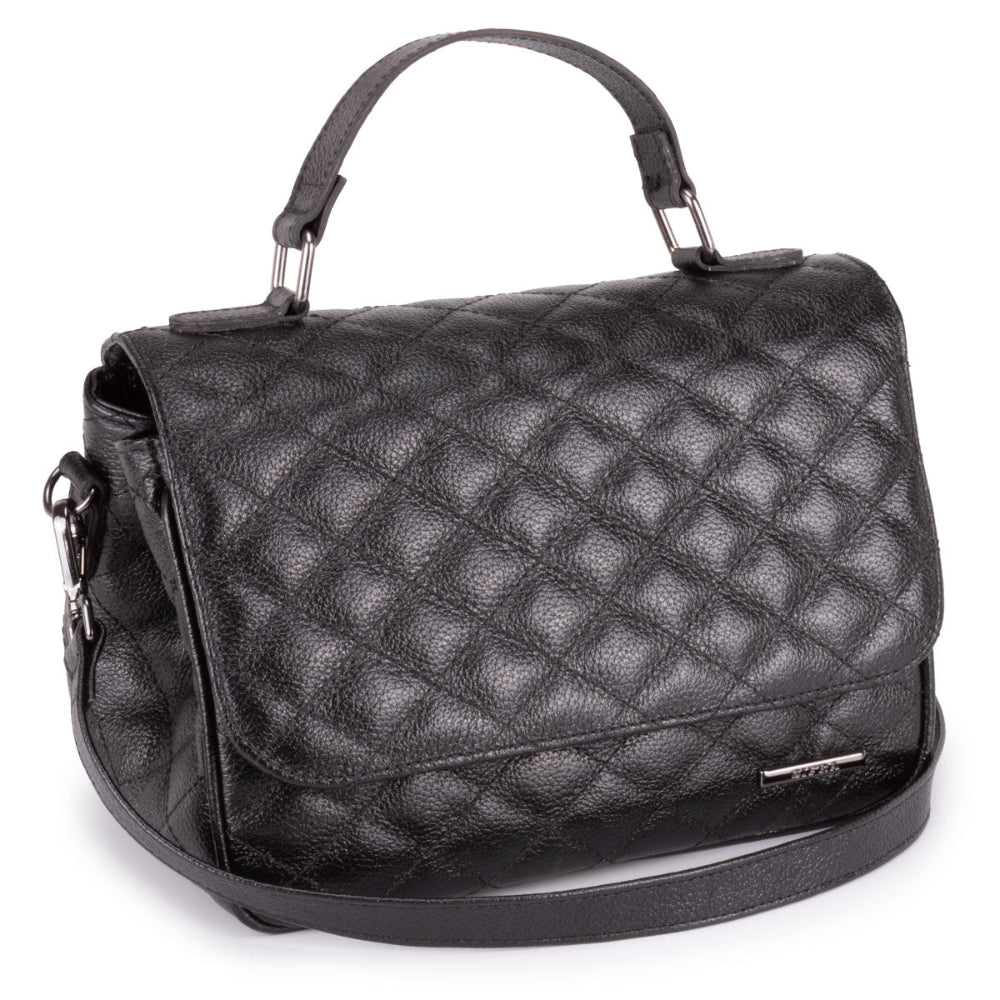 Bolsa Tiracolo Média Couro Preto Juliana