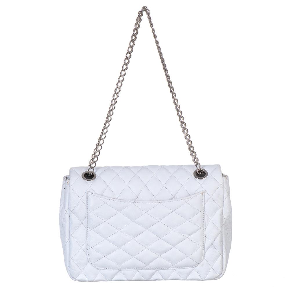 Bolsa Tiracolo Pequena Couro Branca Beca