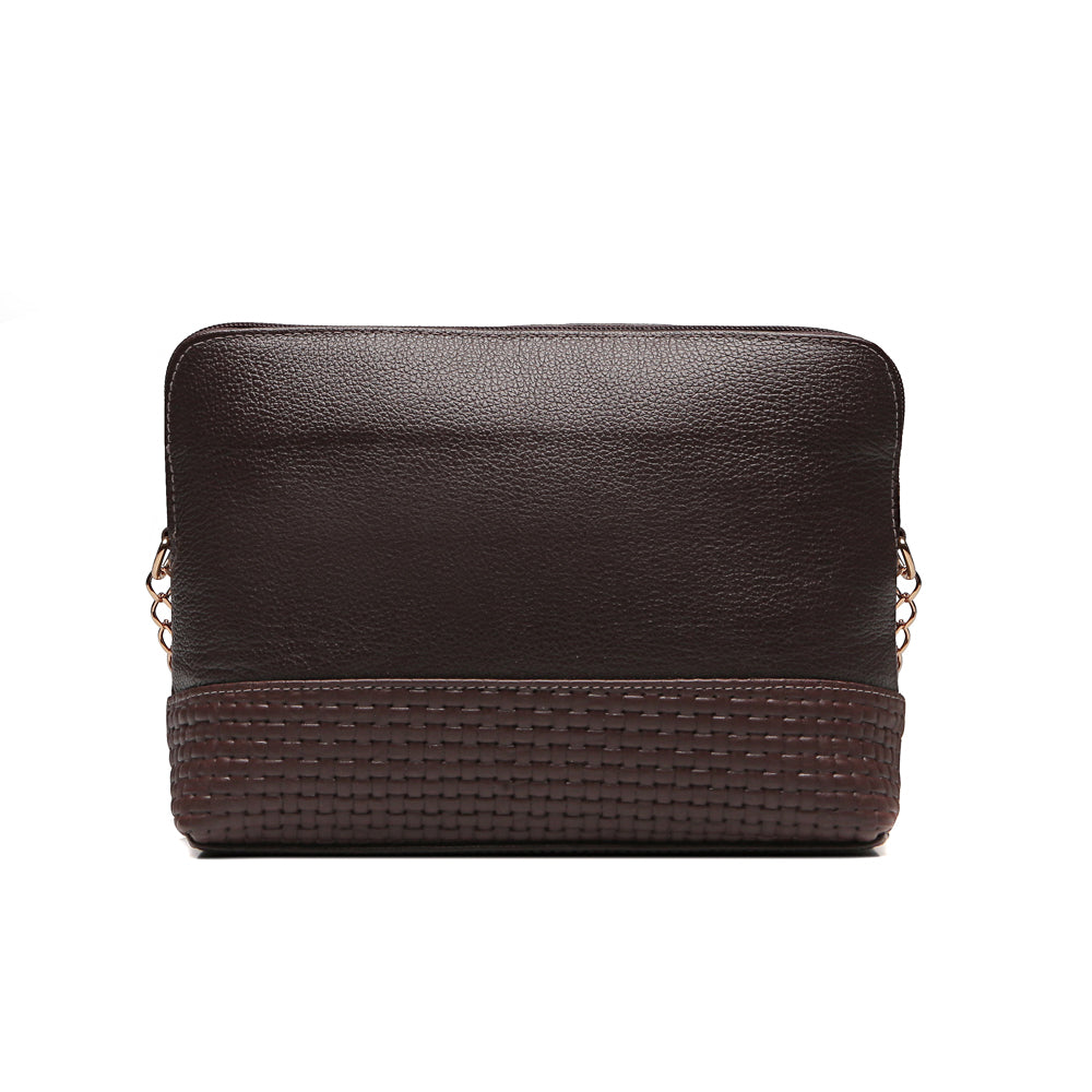 Bolsa Tiracolo Pequena Couro Café Betina