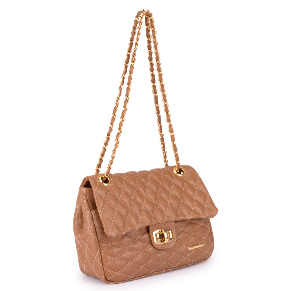 Bolsa Tiracolo Pequena Couro Caramelo Beca