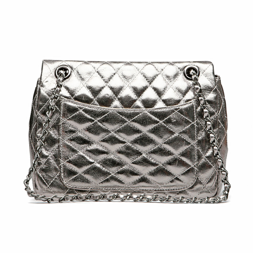 Bolsa Tiracolo Pequena Couro Inox Beca