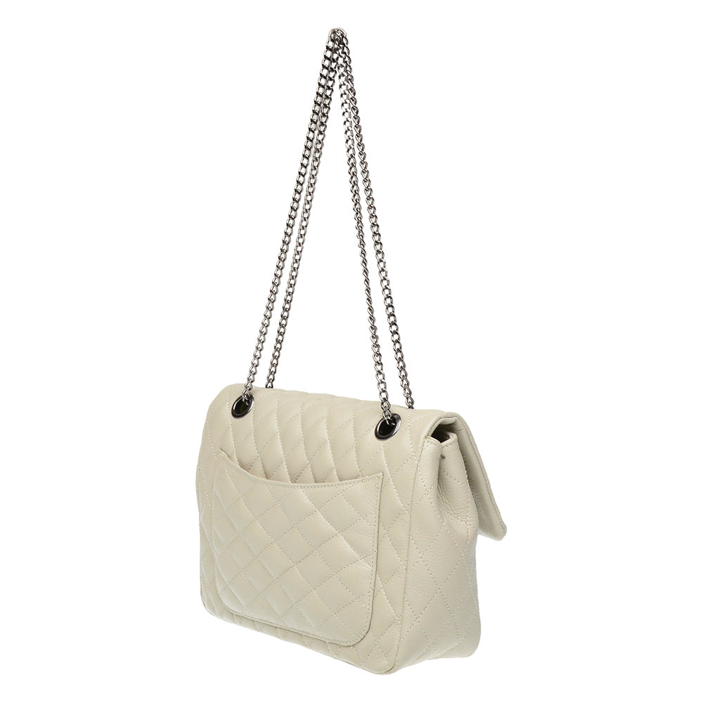 Bolsa Tiracolo Pequena Couro Off White Beca