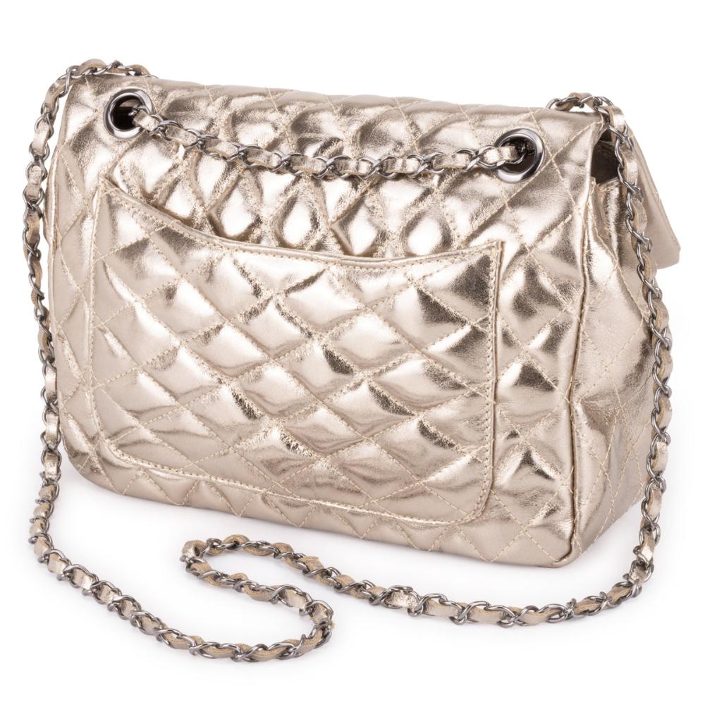 Bolsa Tiracolo Pequena Couro Ouro Velho Beca