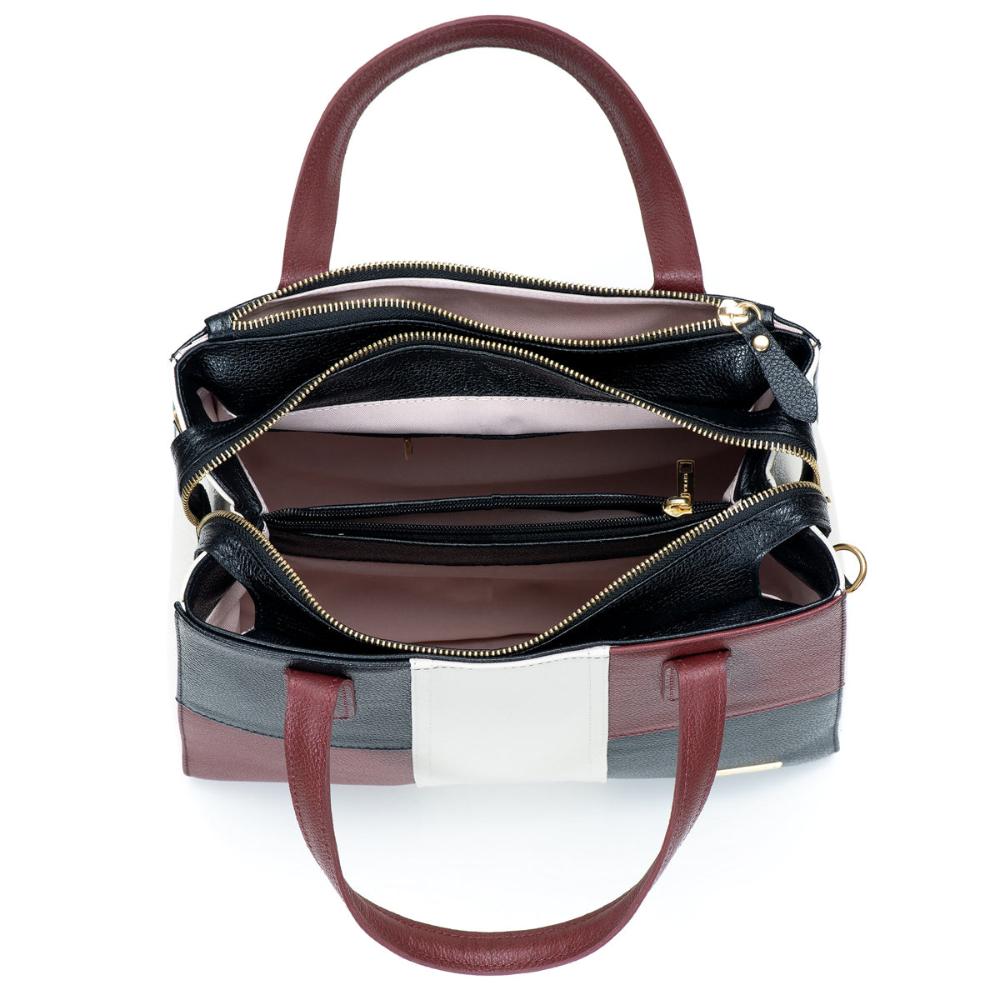 Bolsa Sophie Média em Couro Preto