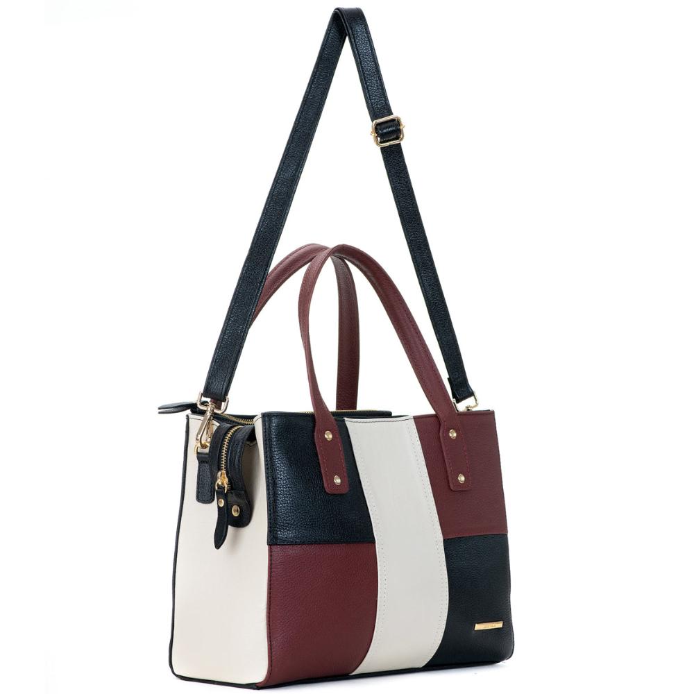 Bolsa Sophie Média em Couro Preto