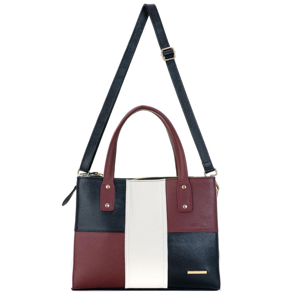 Bolsa Sophie Média em Couro Preto