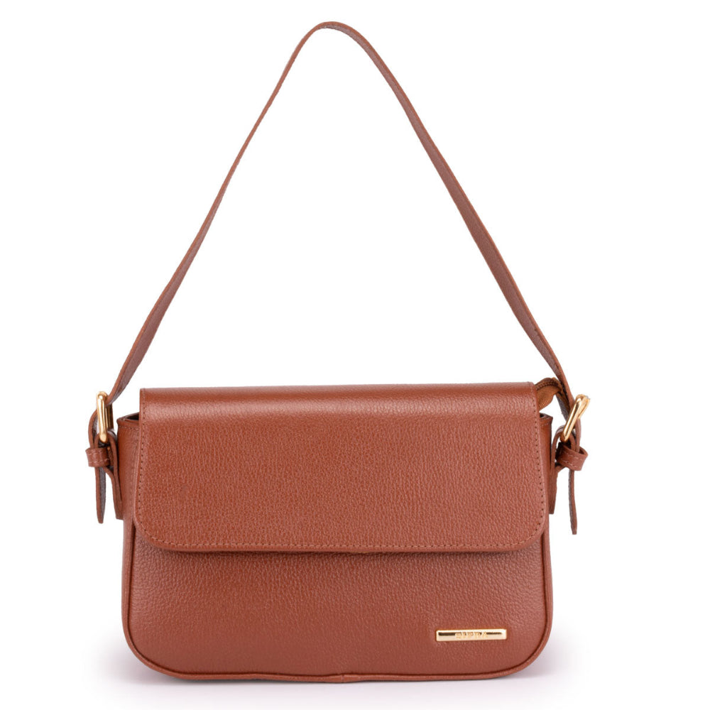 Bolsa Ombro Média Couro Terracota Ibiza