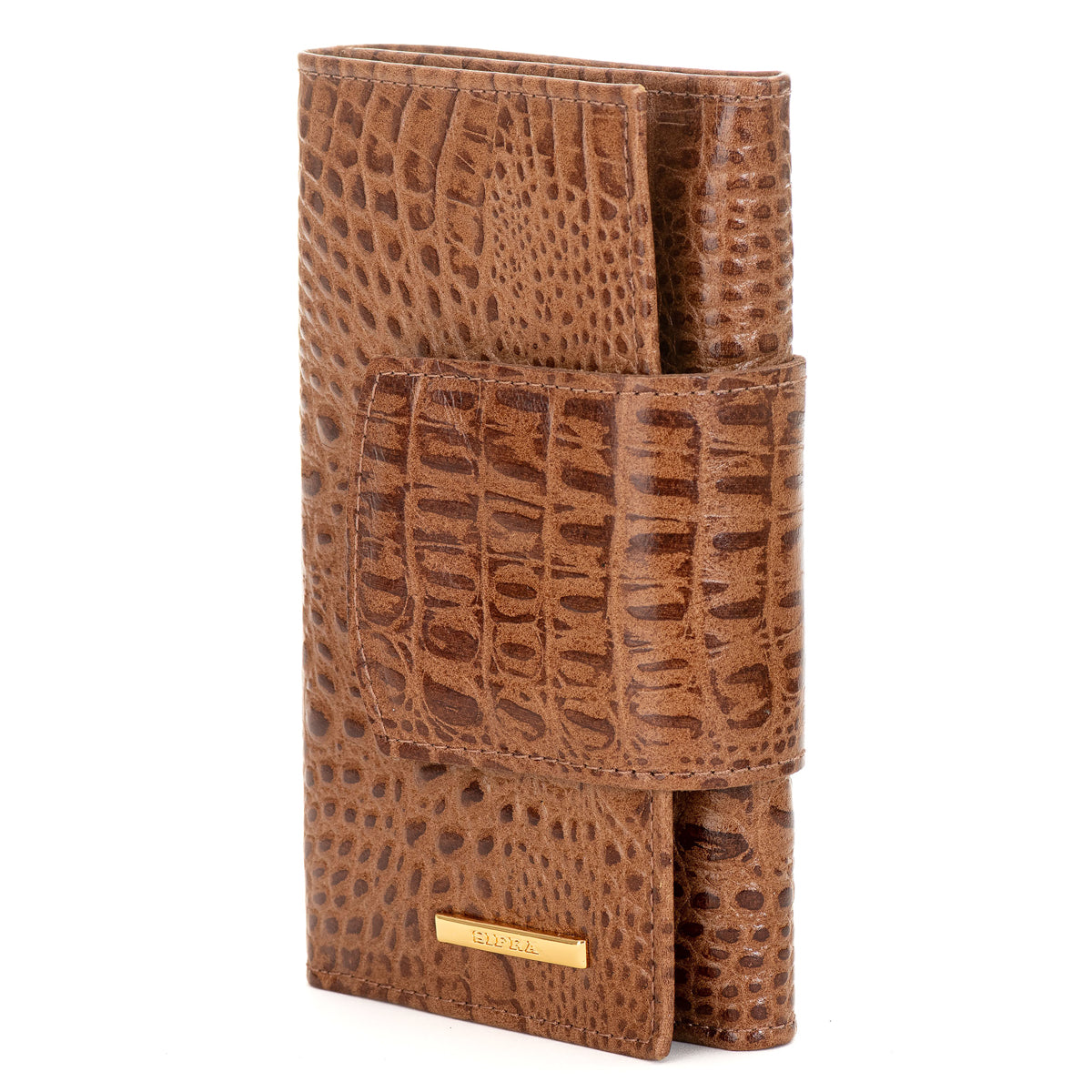 Carteira Feminina Couro Avelã Média de Mão Olivia