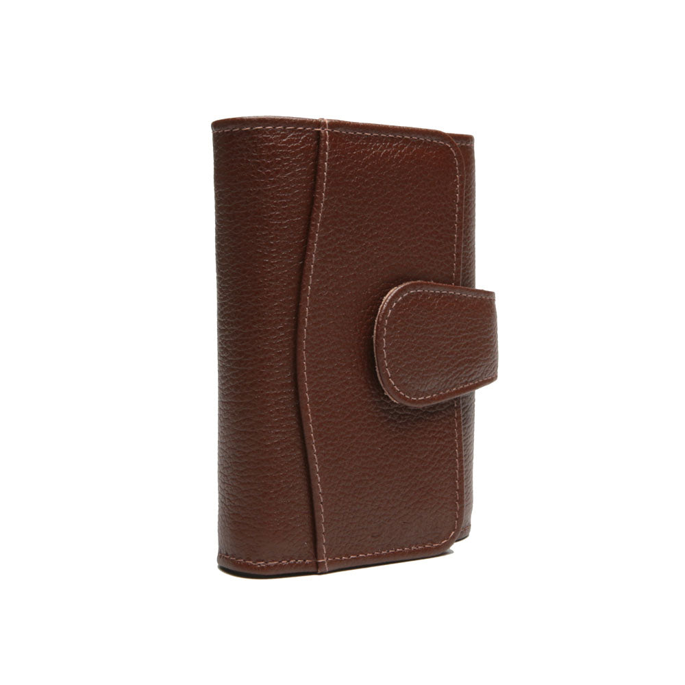 Carteira Feminina Pequena Couro Amêndoa Luna