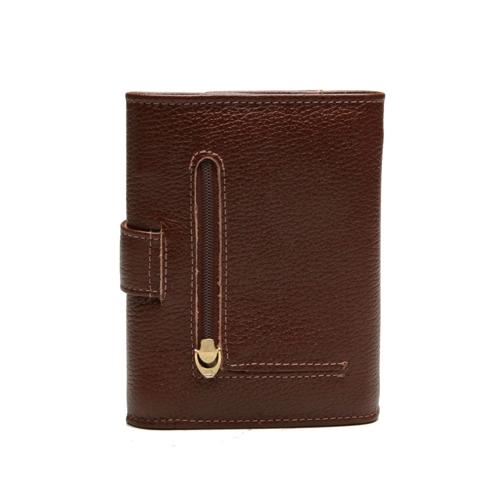 Carteira Feminina Pequena Couro Amêndoa Luna