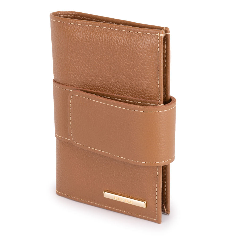 Carteira Feminina Pequena Couro Caramelo Liz