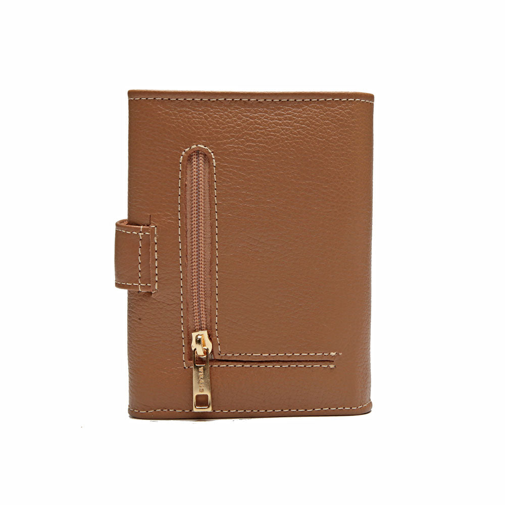 Carteira Feminina Pequena Couro Caramelo Luna