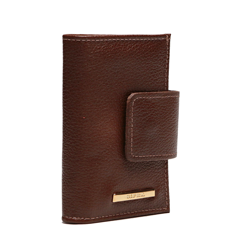 Carteira Feminina Pequena Couro Marrom Isis