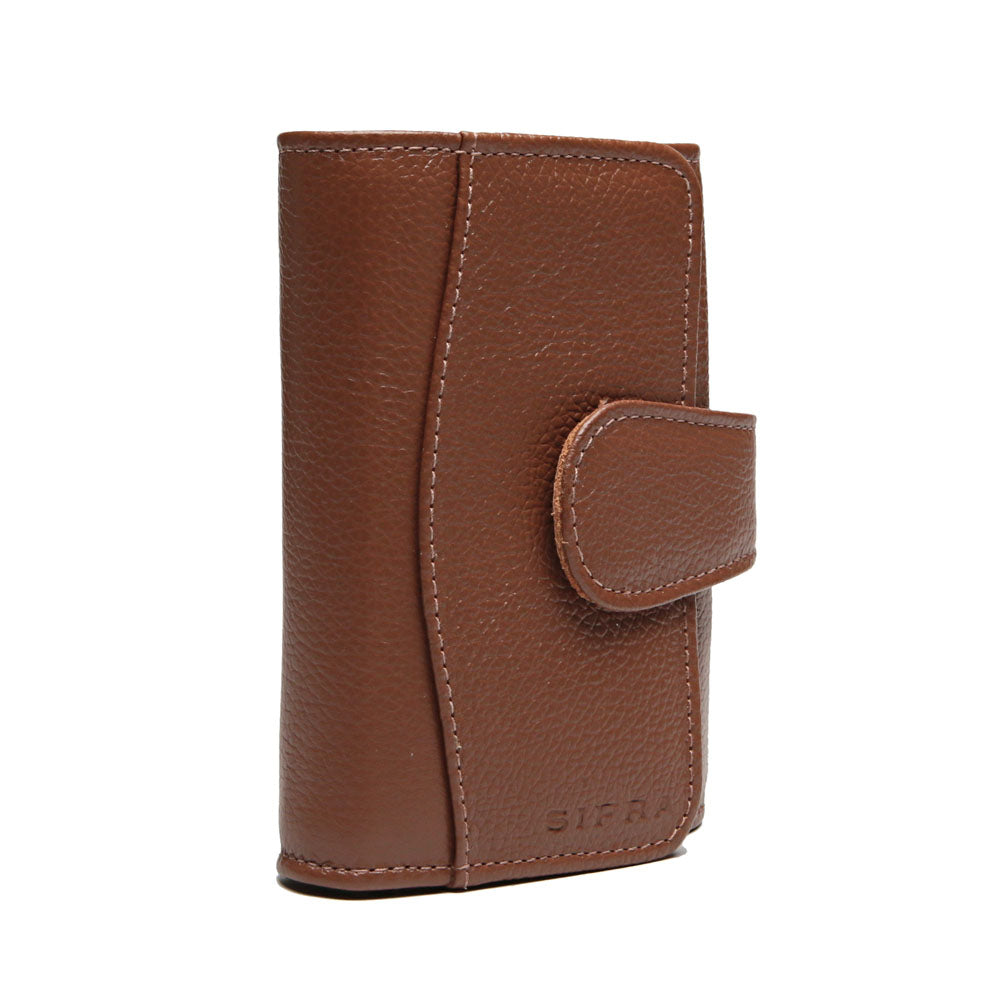 Carteira Feminina Pequena Couro Marrom Luna