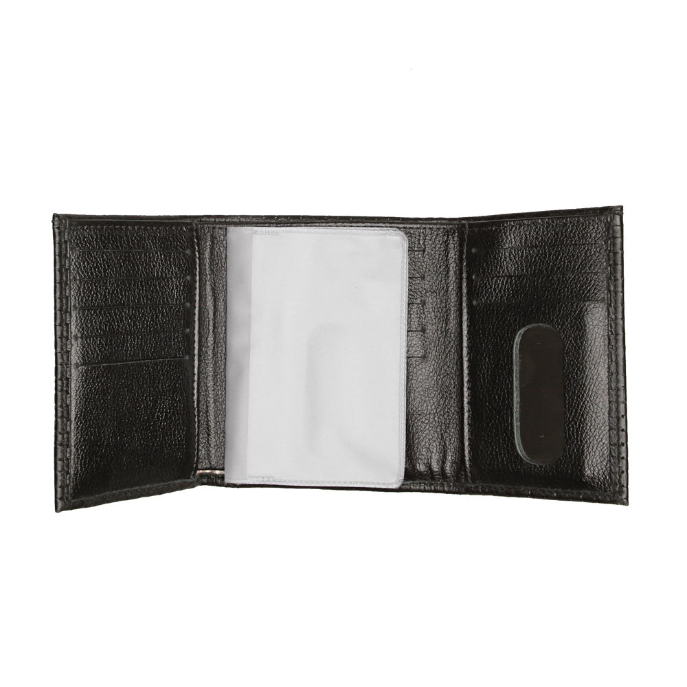 Carteira Feminina Pequena Couro Preta Isis