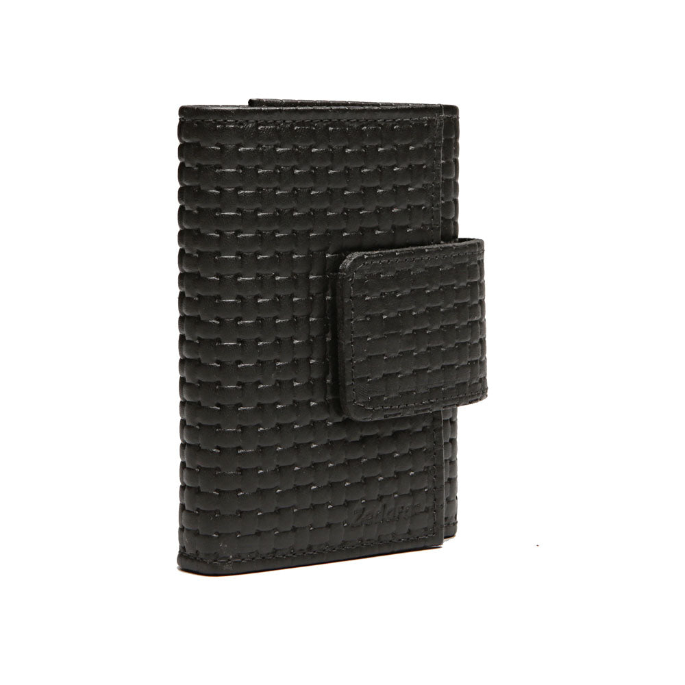 Carteira Feminina Pequena Couro Preta Isis