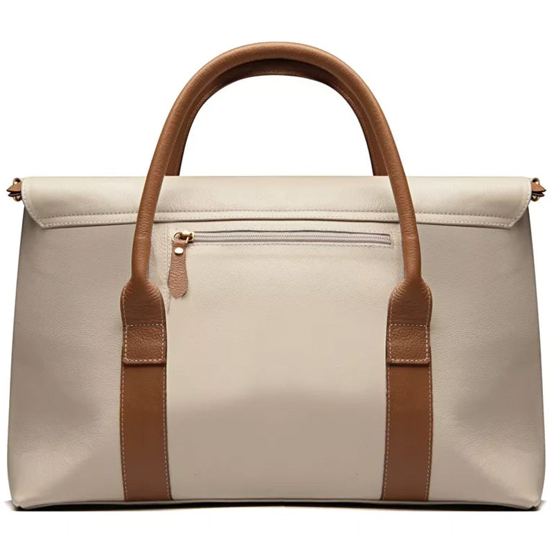 Pasta Executiva Feminina Notebook Couro Off White Elisa