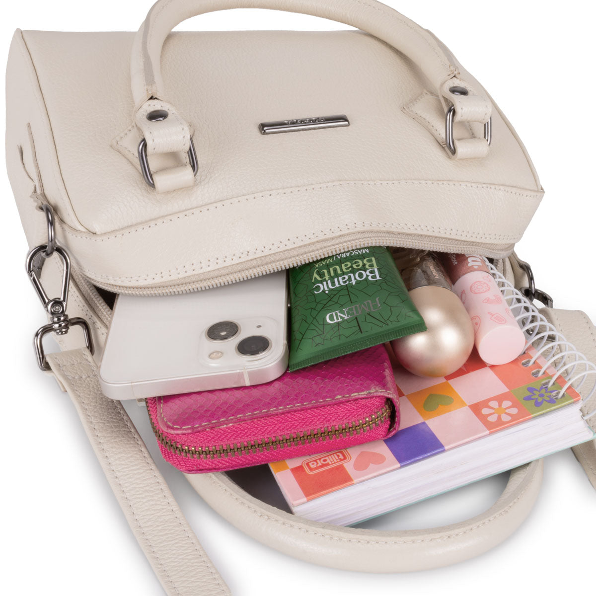 Bolsa Mão Pequena Couro Off Milão