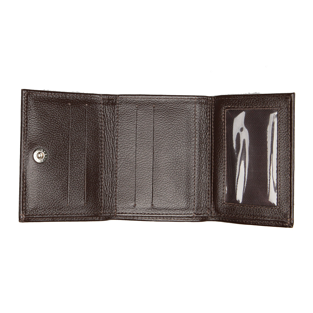 Mini Porta Cartão Feminino Couro Marrom