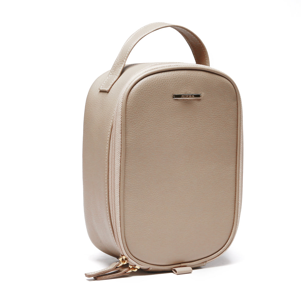 Kit Nécessaires Para Viagem Couro Nude