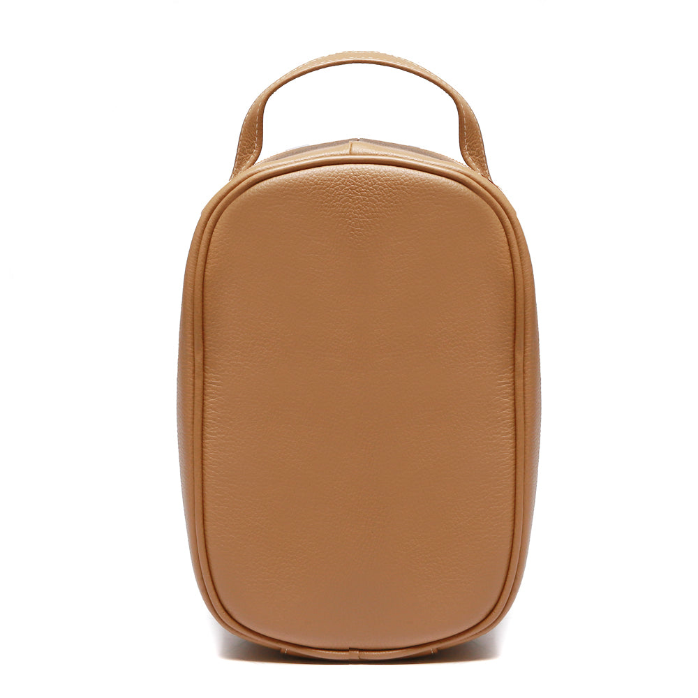 Kit Nécessaires Para Viagem Couro Caramelo