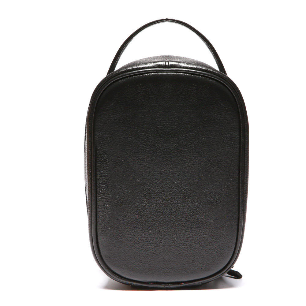 Kit Nécessaires Para Viagem Couro Preto