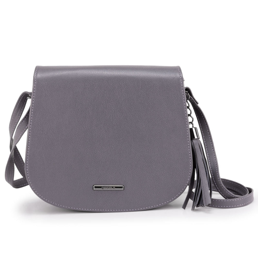 Bolsa Clutch Pequena Couro Grafite Bia