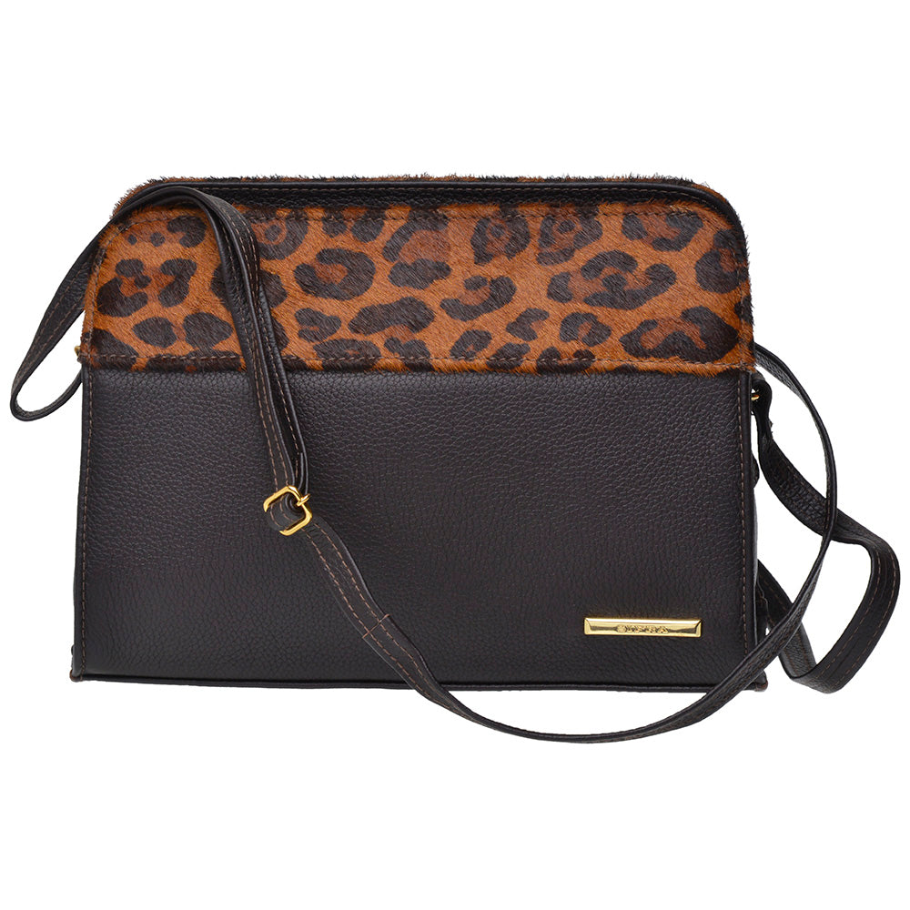 Bolsa Clutch Pequena Couro Onça Peyton