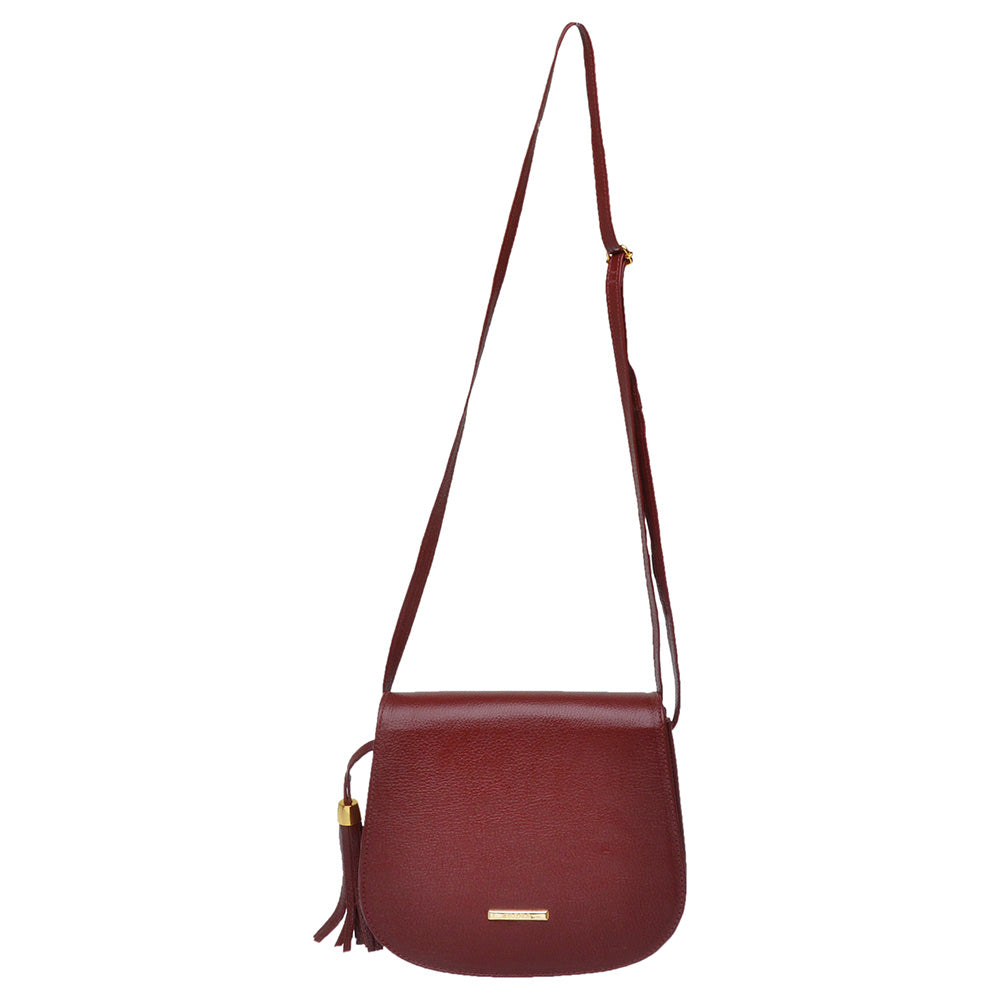 Bolsa Clutch Pequena Couro Vermelho Bia