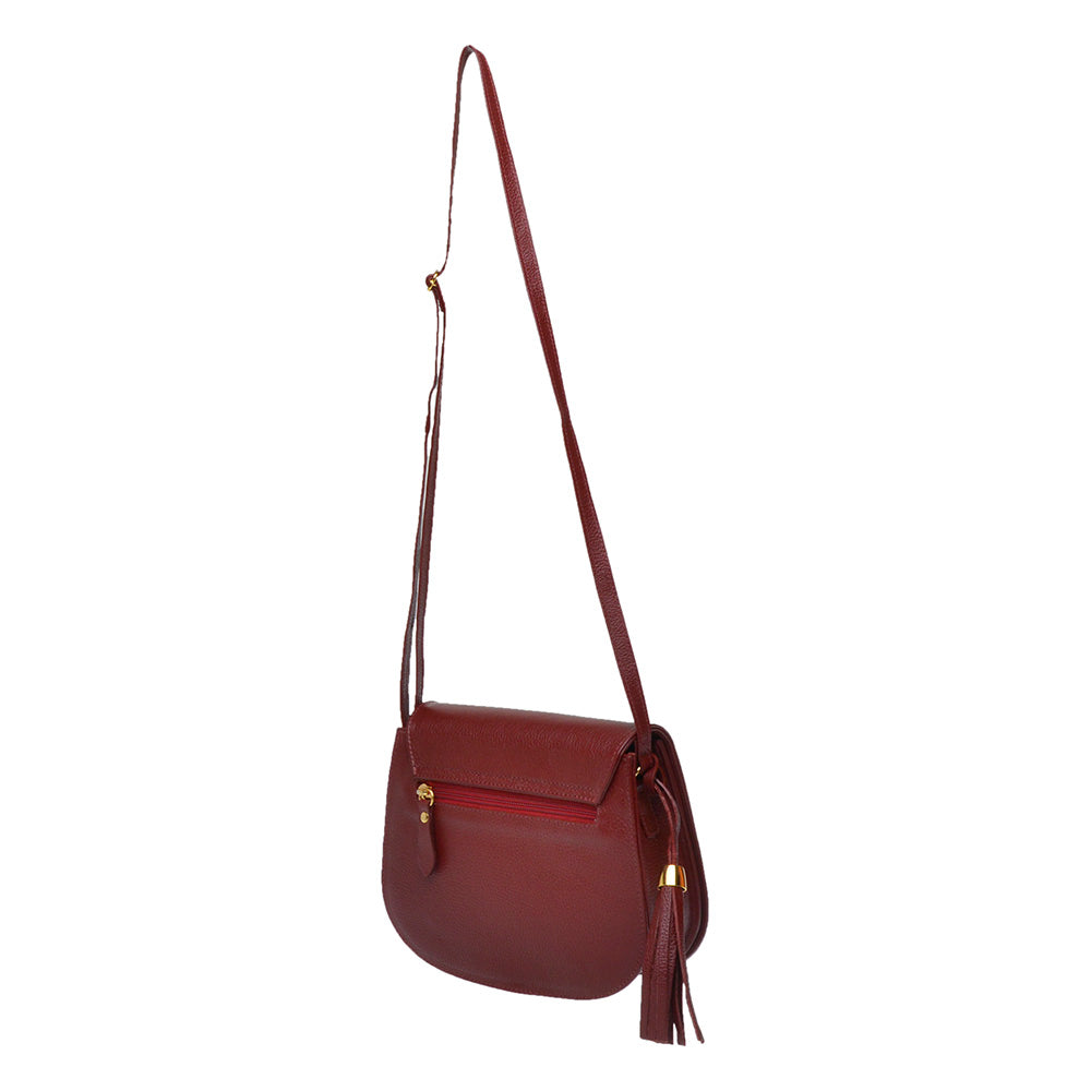 Bolsa Clutch Pequena Couro Vermelho Bia