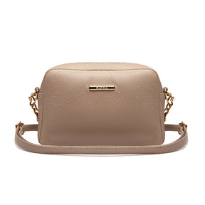 Bolsa Feminina Clutch Pequena Couro Nude Nic