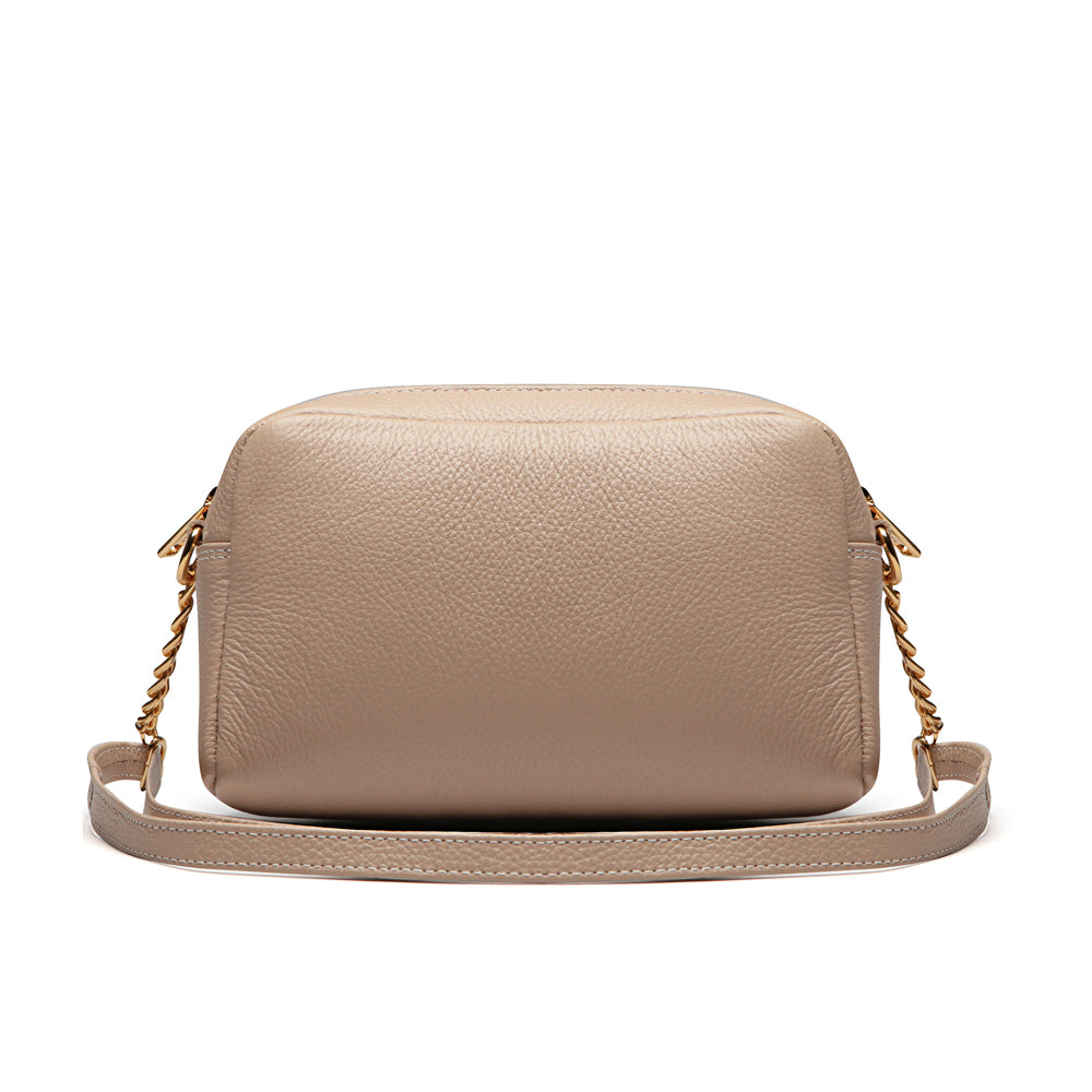 Bolsa Feminina Clutch Pequena Couro Nude Nic