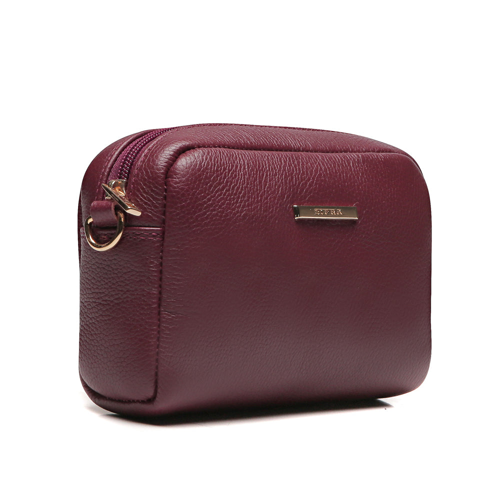 Bolsa Feminina Clutch Pequena Couro Vermelho Rubi Nic