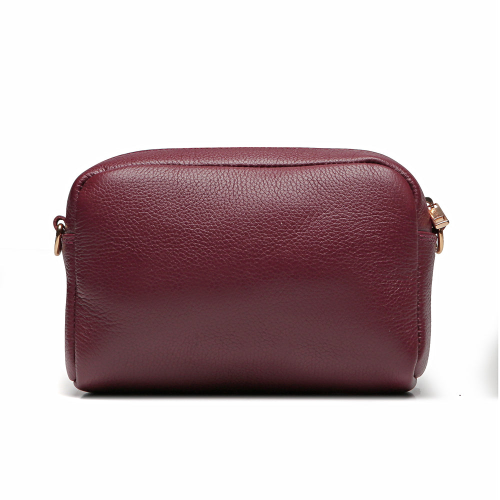 Bolsa Feminina Clutch Pequena Couro Vermelho Rubi Nic
