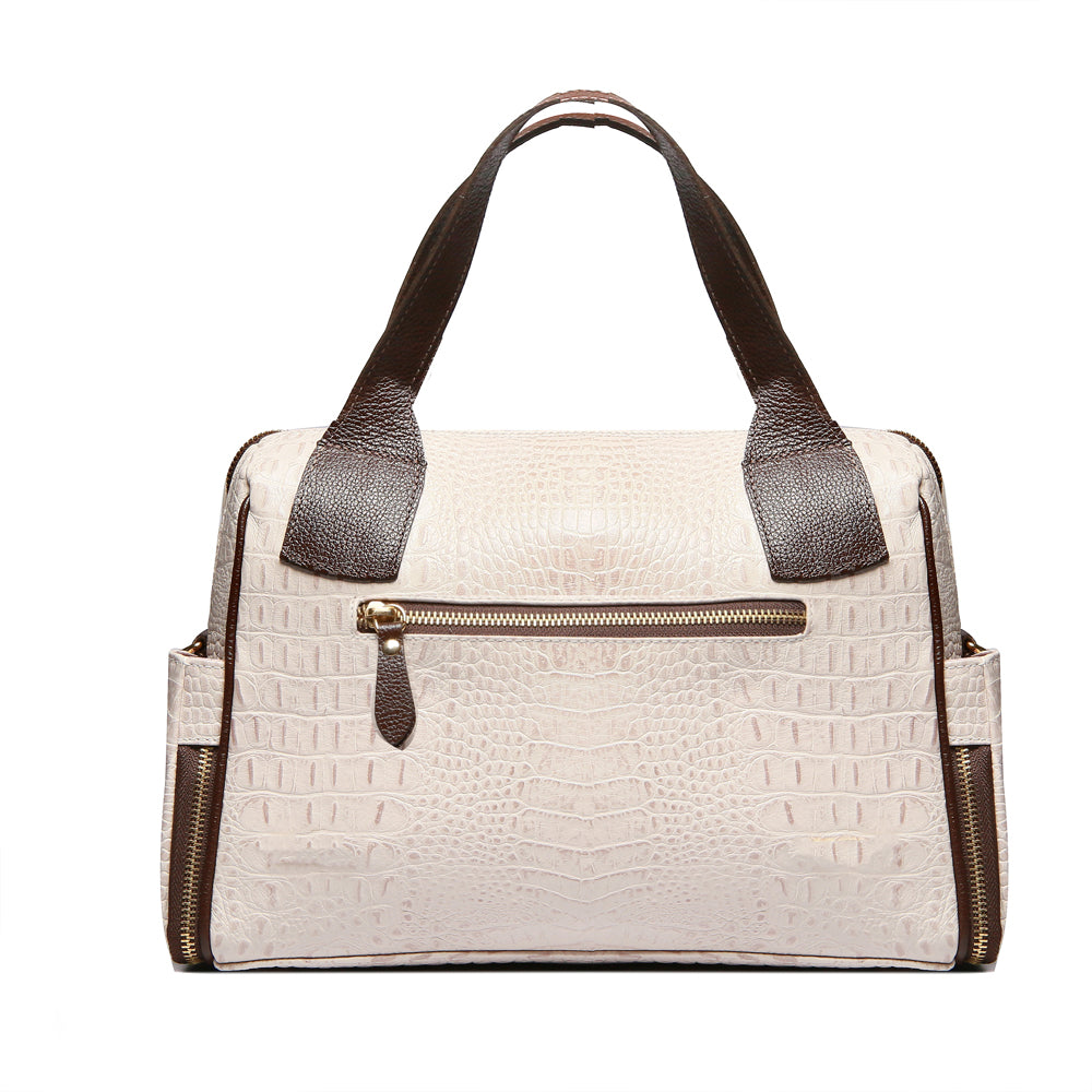 Bolsa Feminina Estruturada Couro Off White Mony