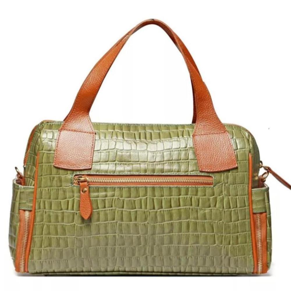 Bolsa Feminina Estruturada Couro Verde Mony
