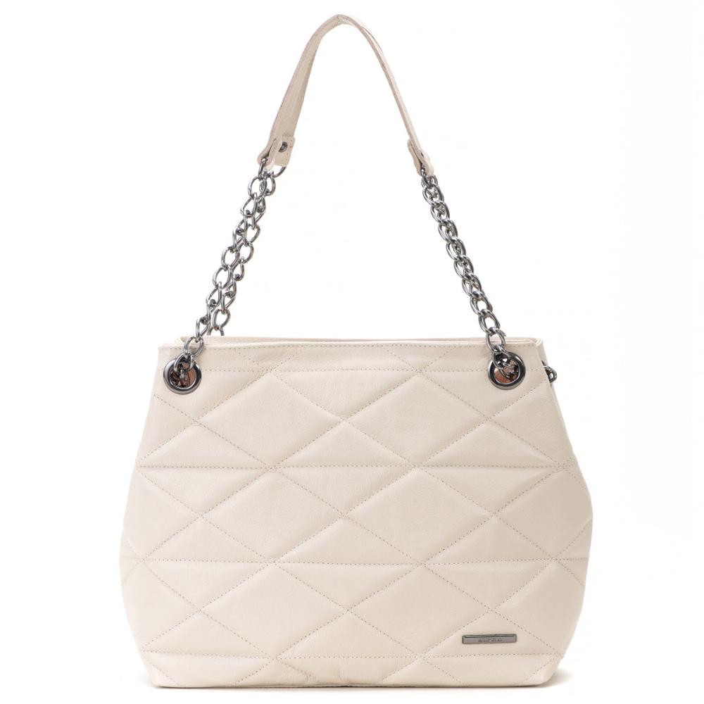 Bolsa Feminina Ombro Couro Off White Gabi