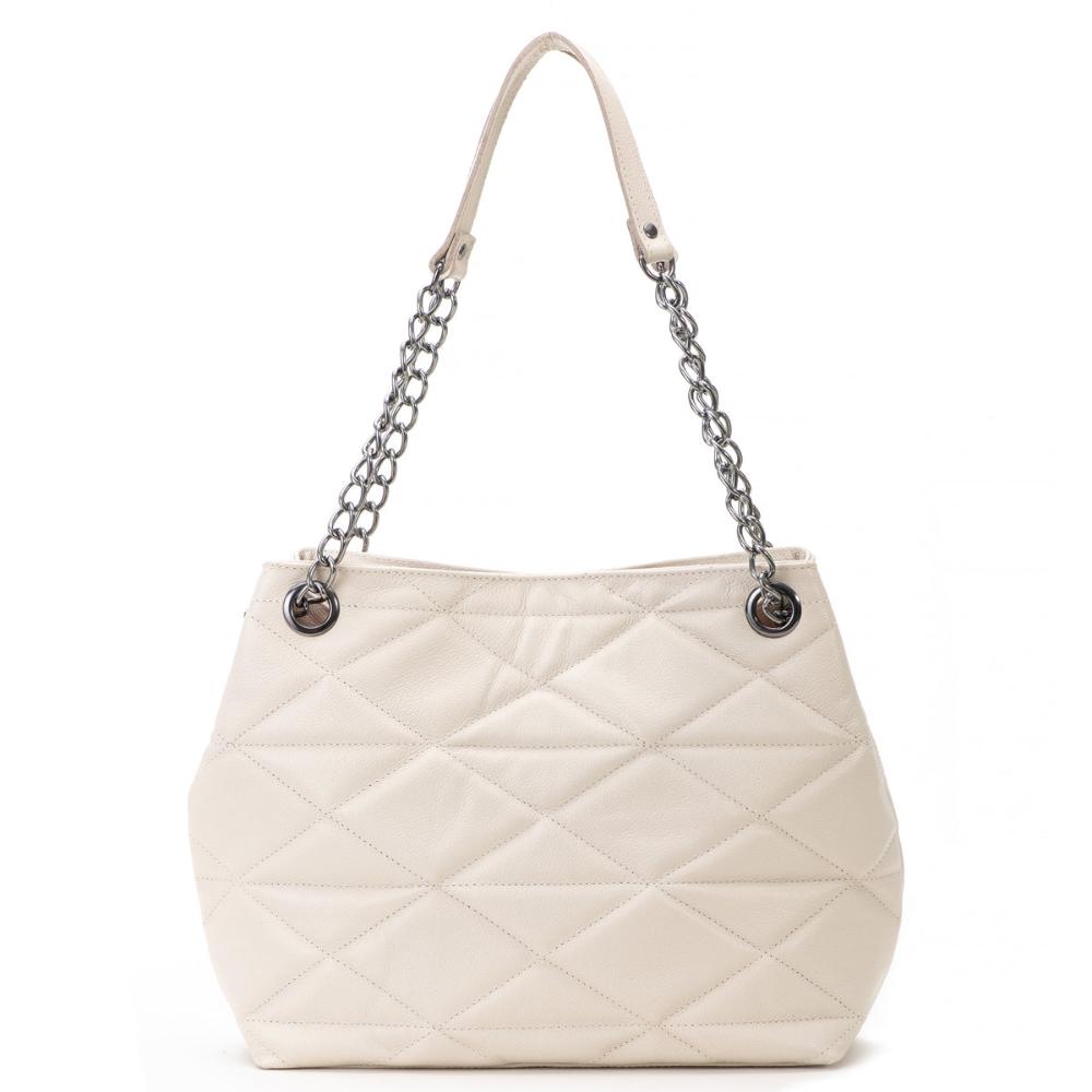 Bolsa Feminina Ombro Couro Off White Gabi